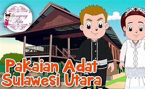 Kartun Pakaian Adat Sulawesi Utara